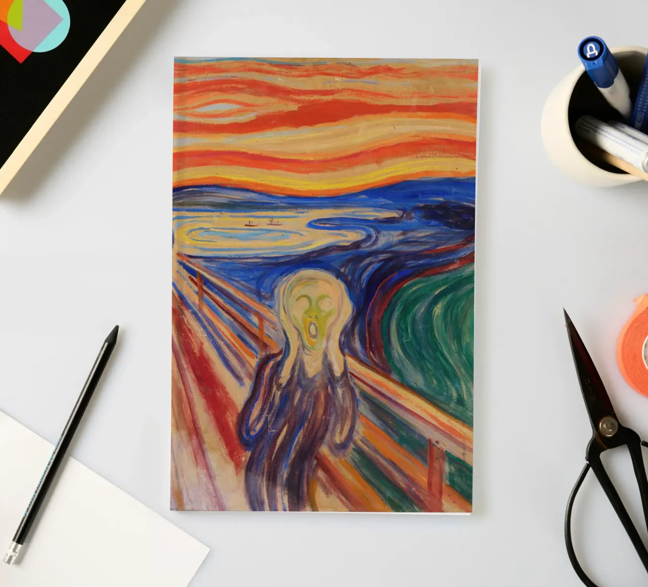 The Scream by Edvard Munch notebook by Art History