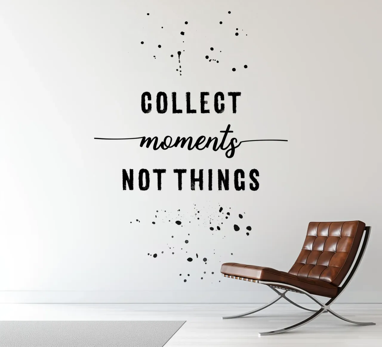 TEXT ART Collect moments not things photo wallpaper by Melanie Viola