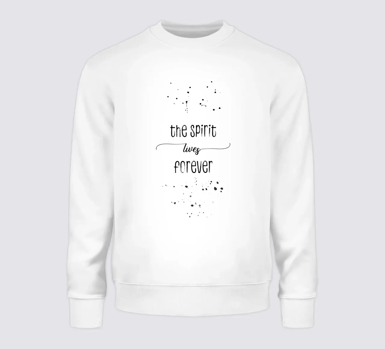 TEXT ART The spirit lives forever felpa da Melanie Viola