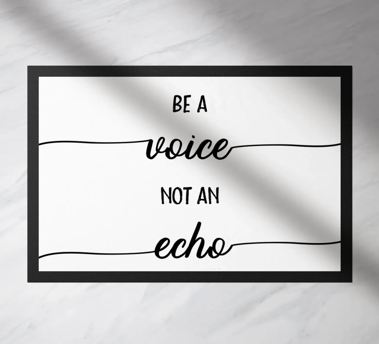 TEXT ART Be a voice not an echo zerbino da Melanie Viola