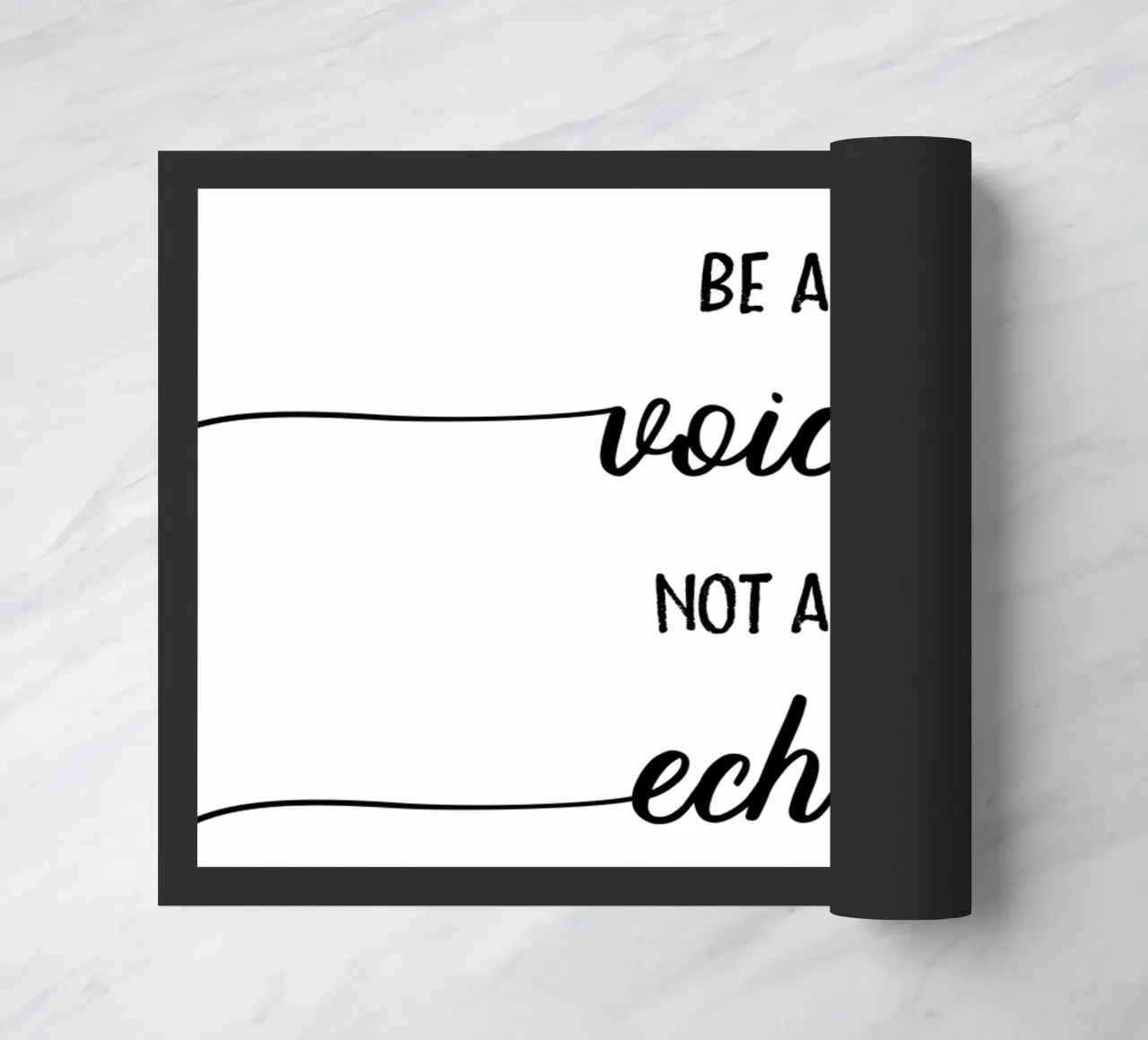 TEXT ART Be a voice not an echo zerbino da Melanie Viola