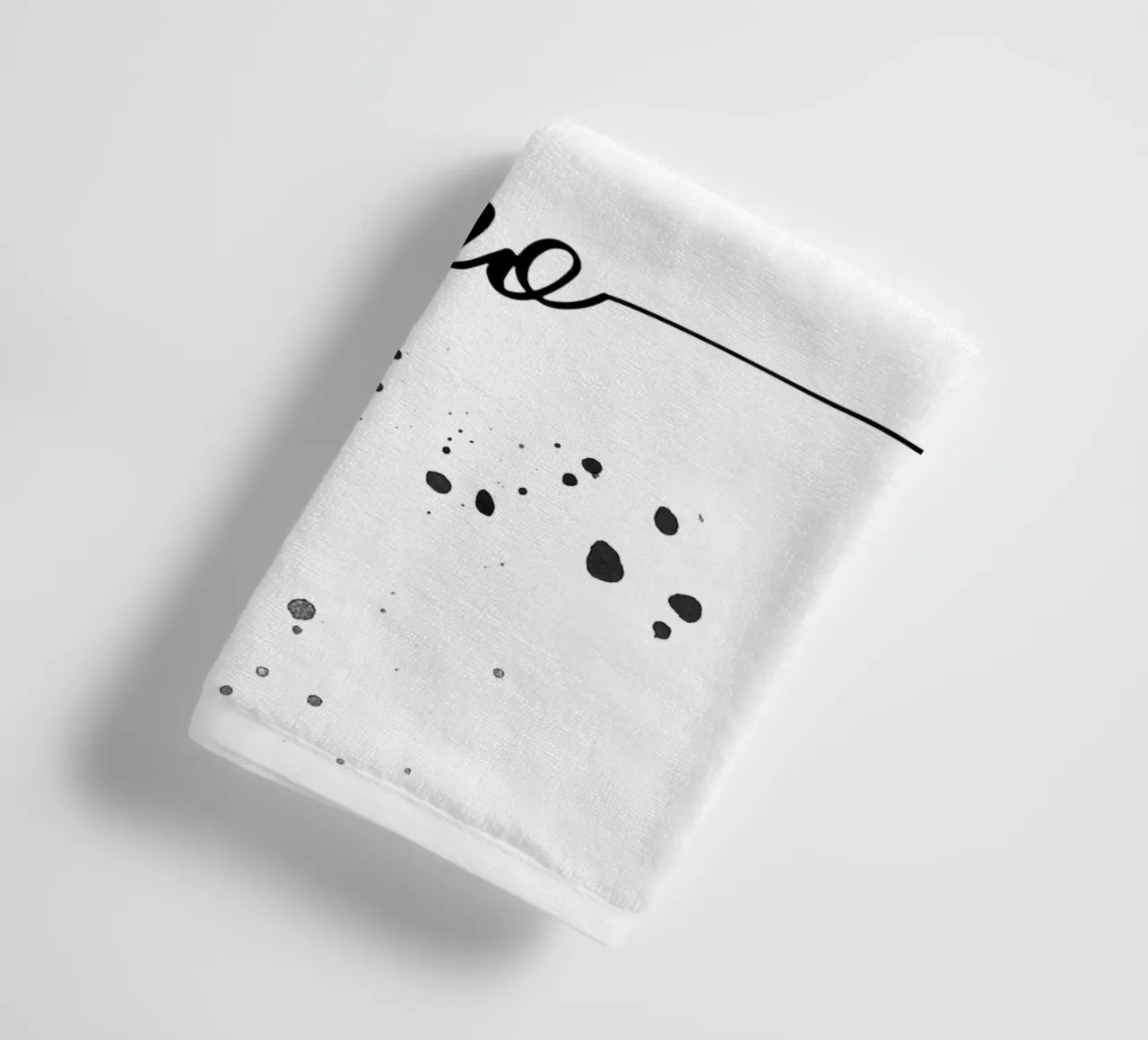 TEXT ART Be a voice not an echo towel by Melanie Viola