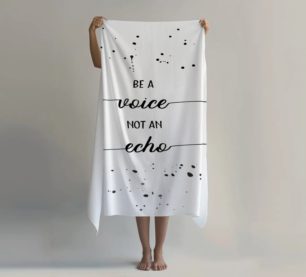 TEXT ART Be a voice not an echo telo mare da Melanie Viola