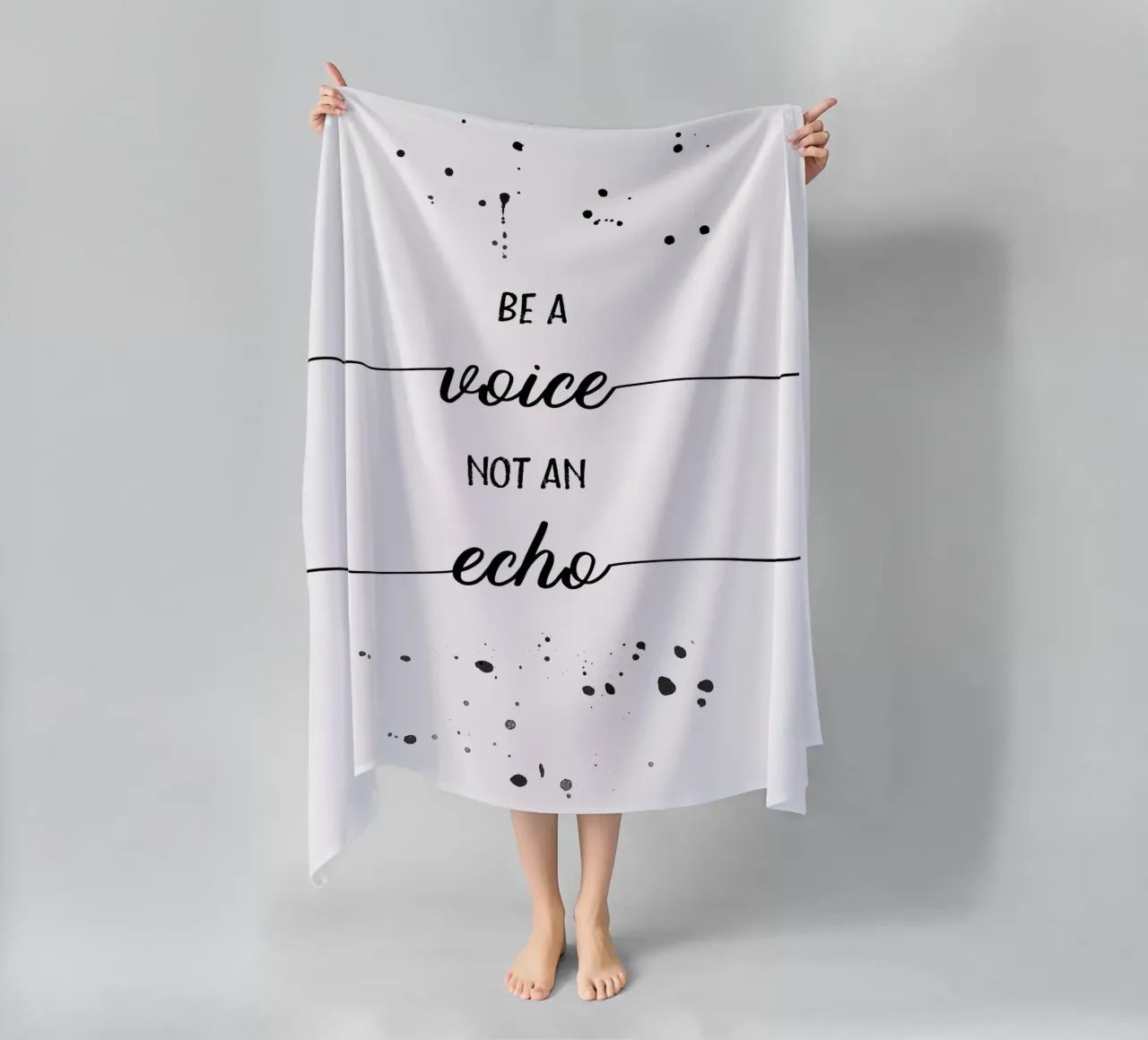 TEXT ART Be a voice not an echo telo mare da Melanie Viola