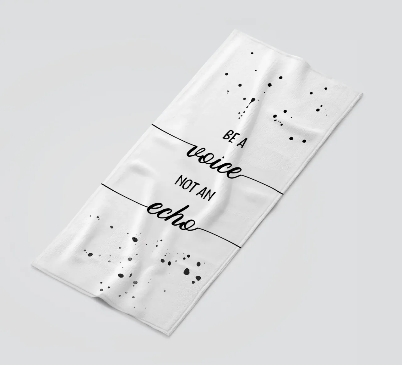 TEXT ART Be a voice not an echo telo mare da Melanie Viola