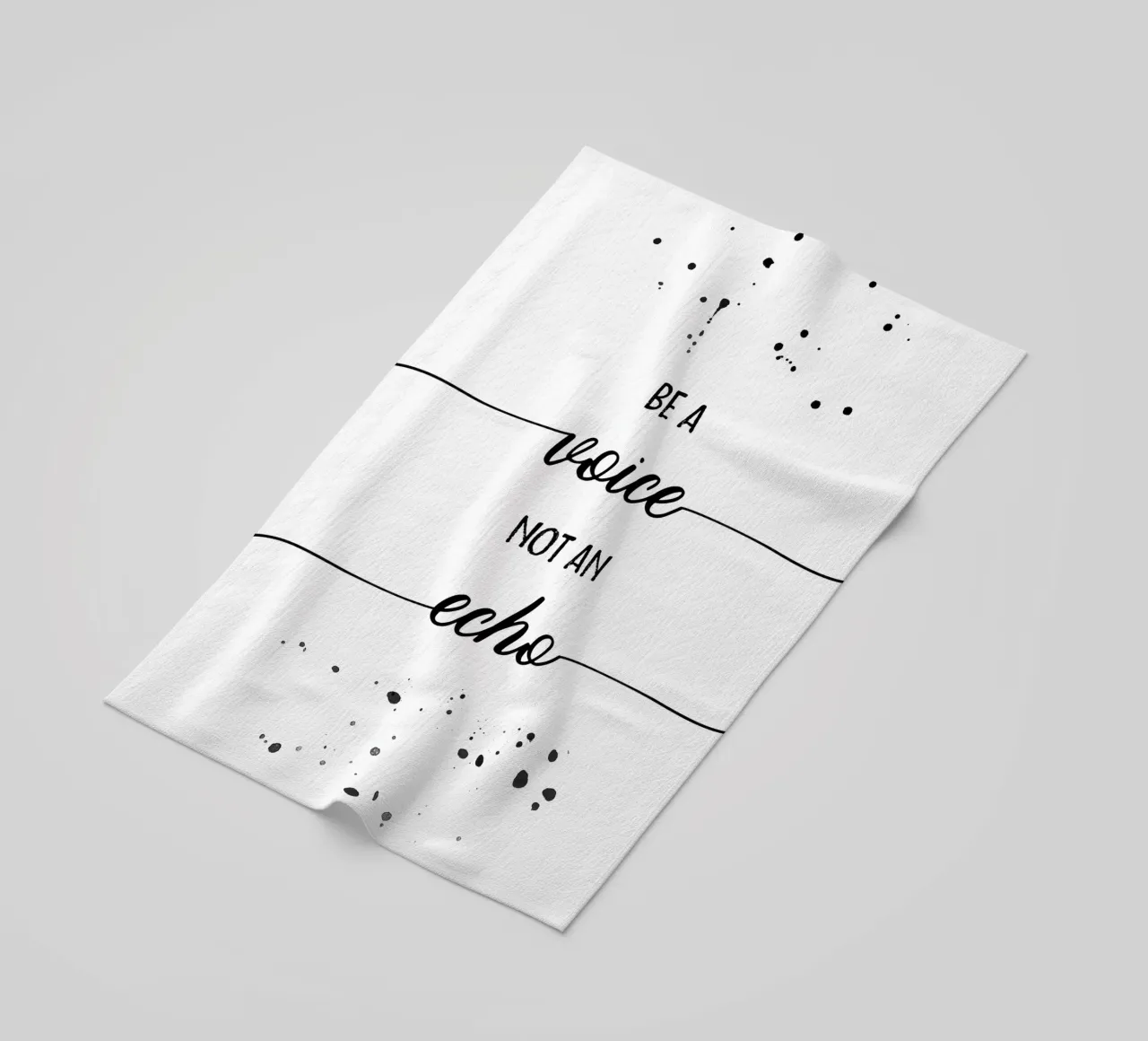 TEXT ART Be a voice not an echo telo mare da Melanie Viola