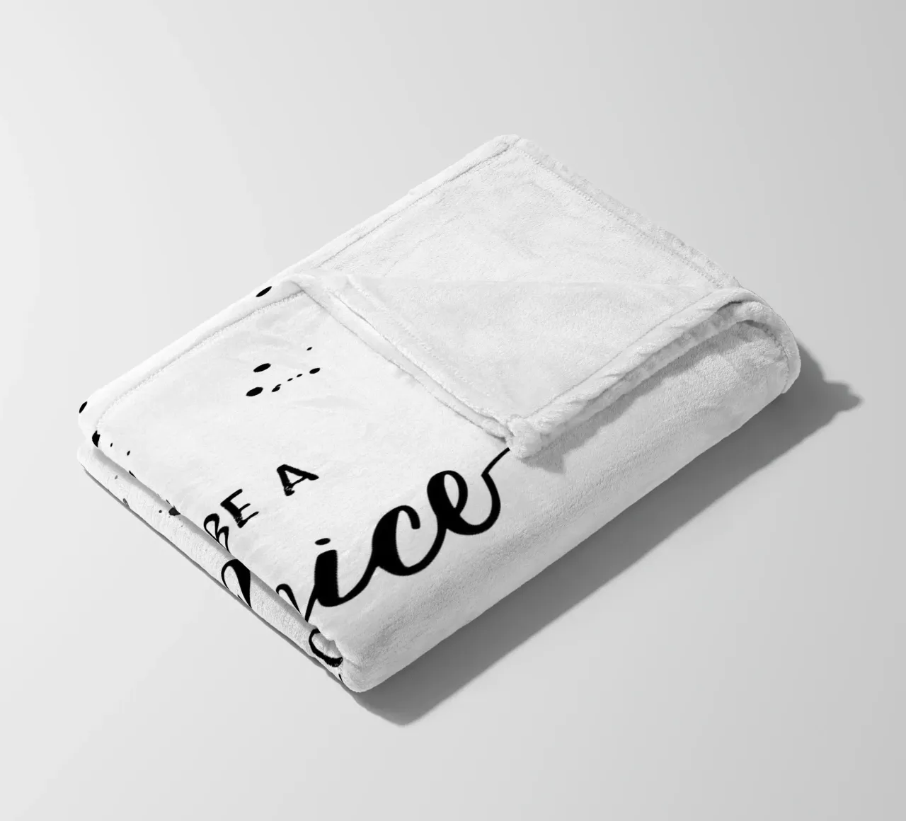 TEXT ART Be a voice not an echo coperta in pile da Melanie Viola