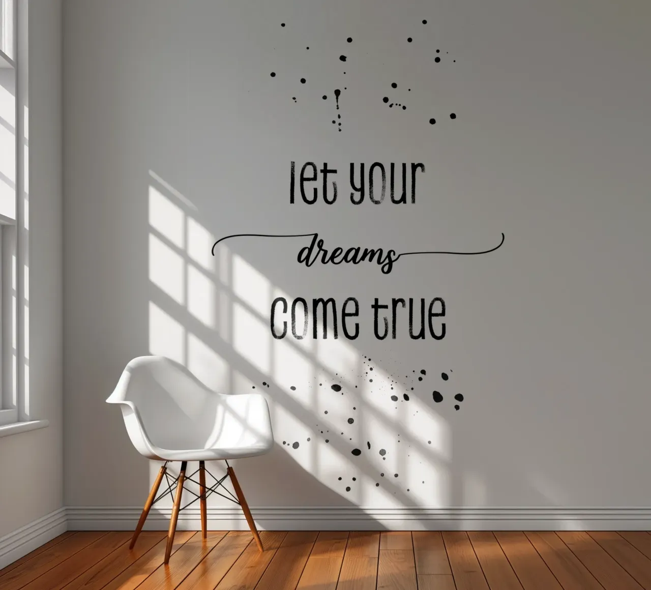 TEXT ART Let your dreams come true photo wallpaper by Melanie Viola