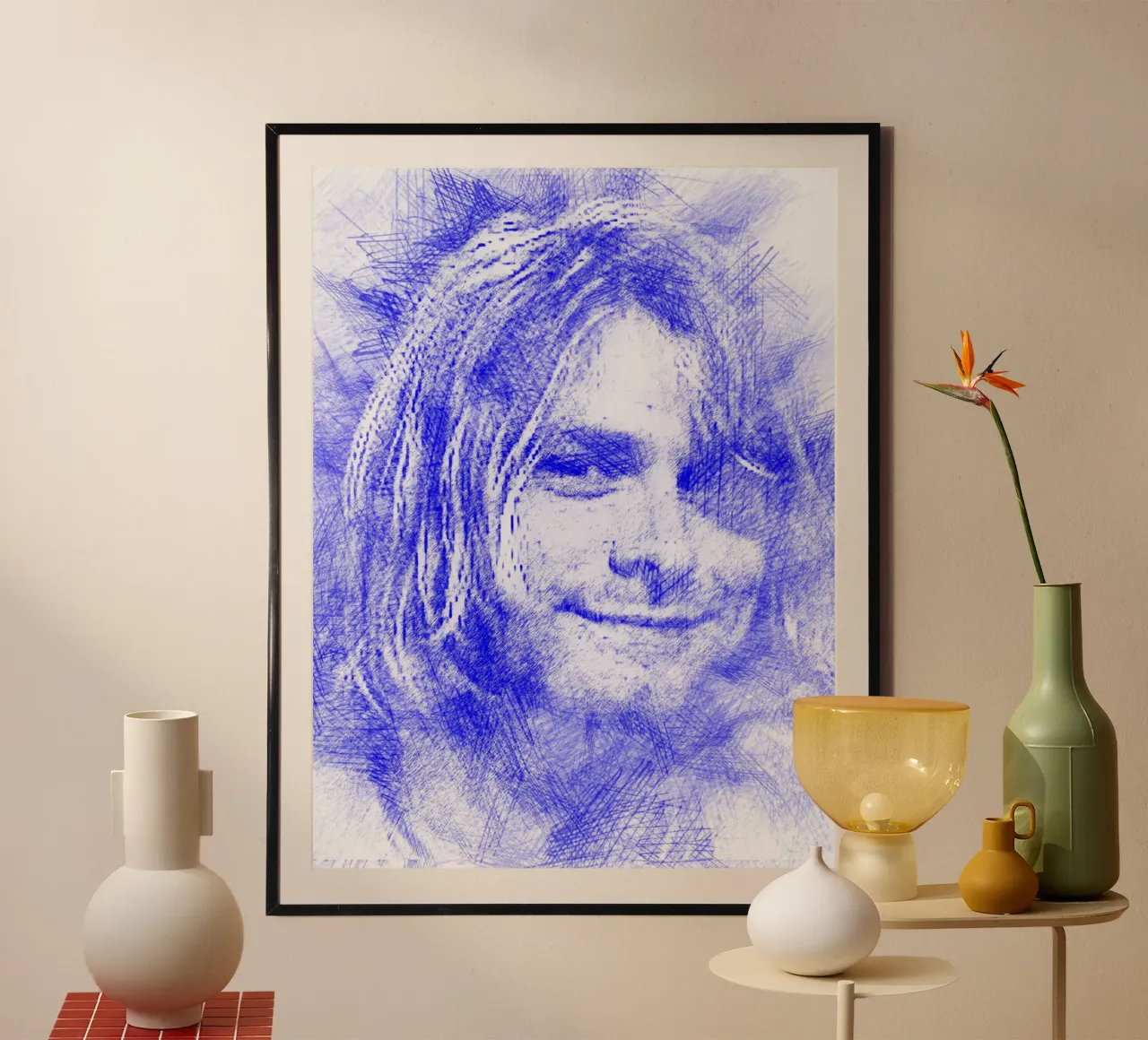 Kurt Cobain-Sketch Hahnemühle von Abasa Inaraya