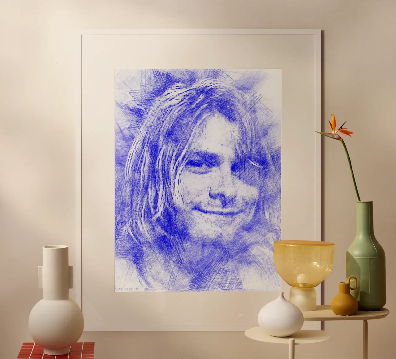 Kurt Cobain-Sketch Hahnemühle von Abasa Inaraya