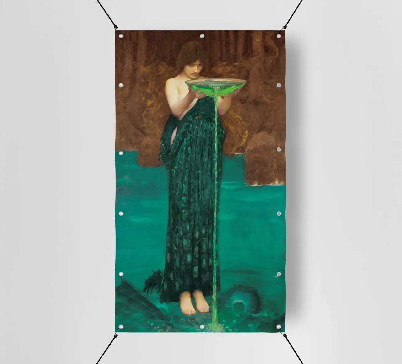 Circe Invidiosa di John William Waterhouse telo in pvc da Art History