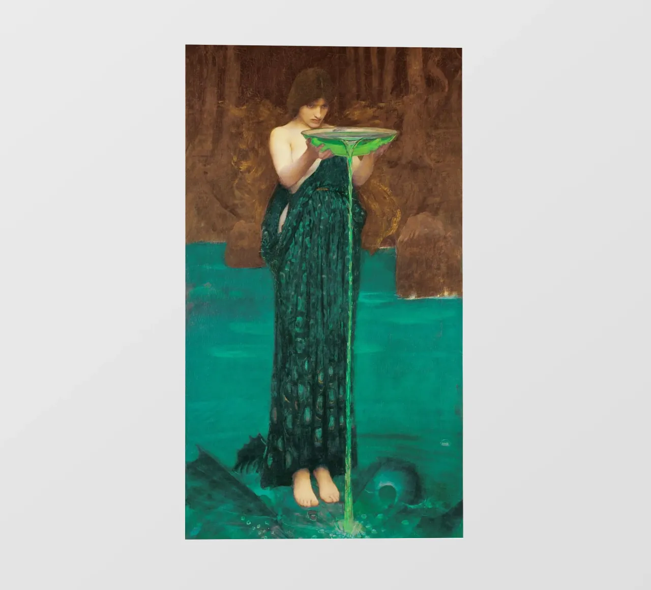 Circe Invidiosa di John William Waterhouse telo in pvc da Art History