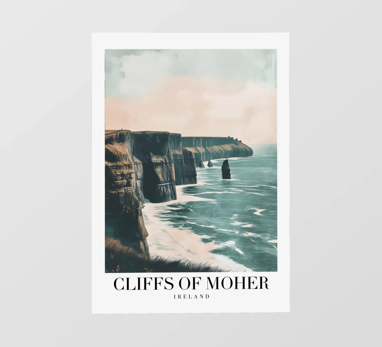 Cliffs of Moher Ireland - Coastal Landscape Art Print backlit film by homdeco
