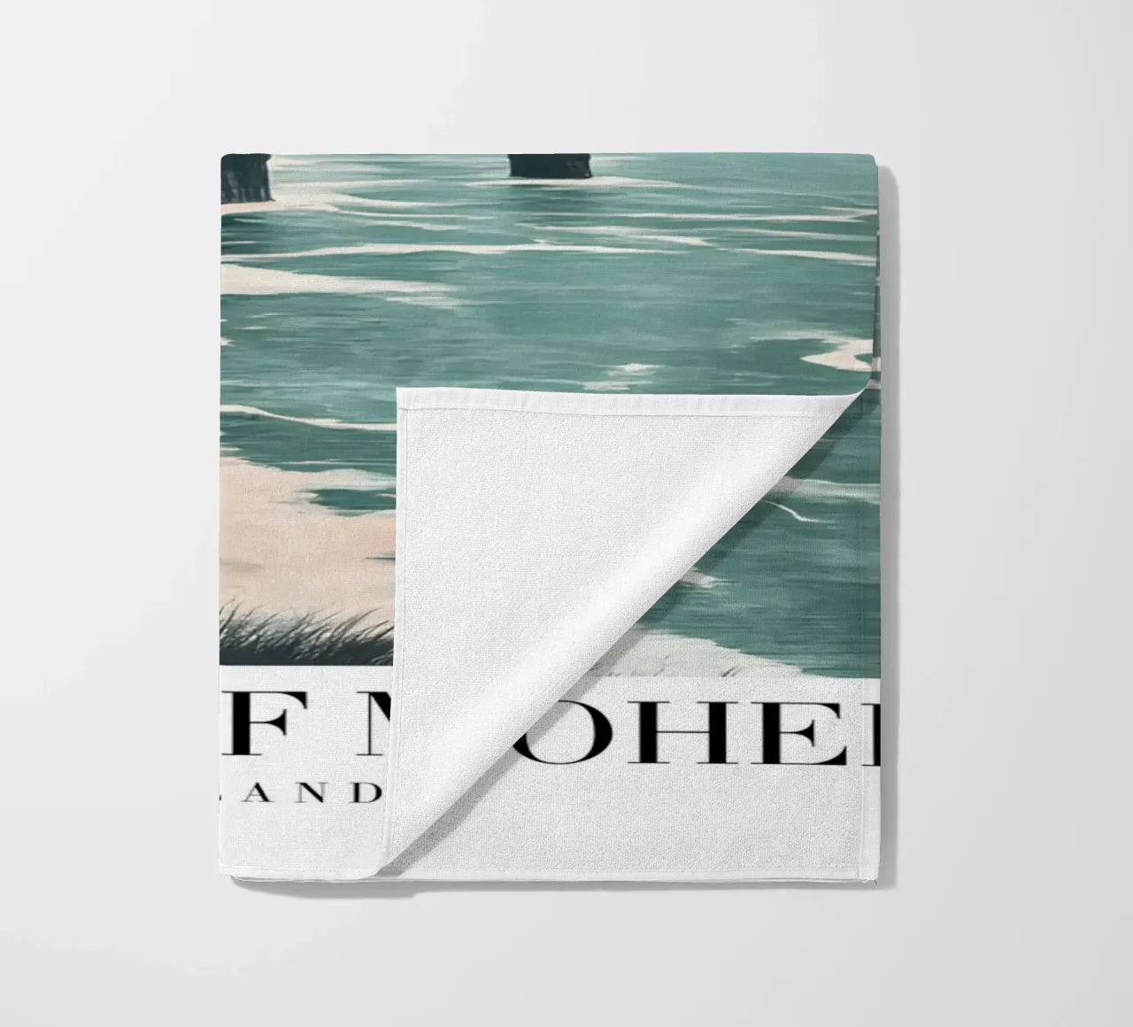 Cliffs of Moher Ierland - Kunstdruk van kustlandschap strandhanddoek van homdeco