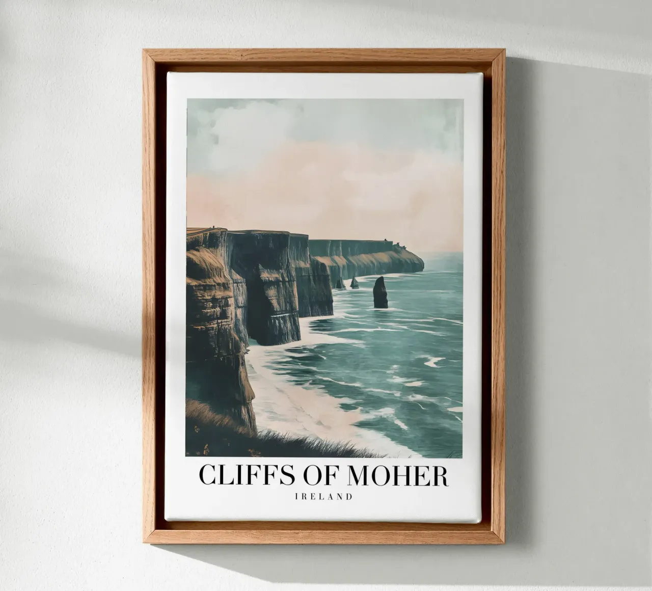 Cliffs of Moher Ierland - Kunstdruk van kustlandschap canvas van homdeco