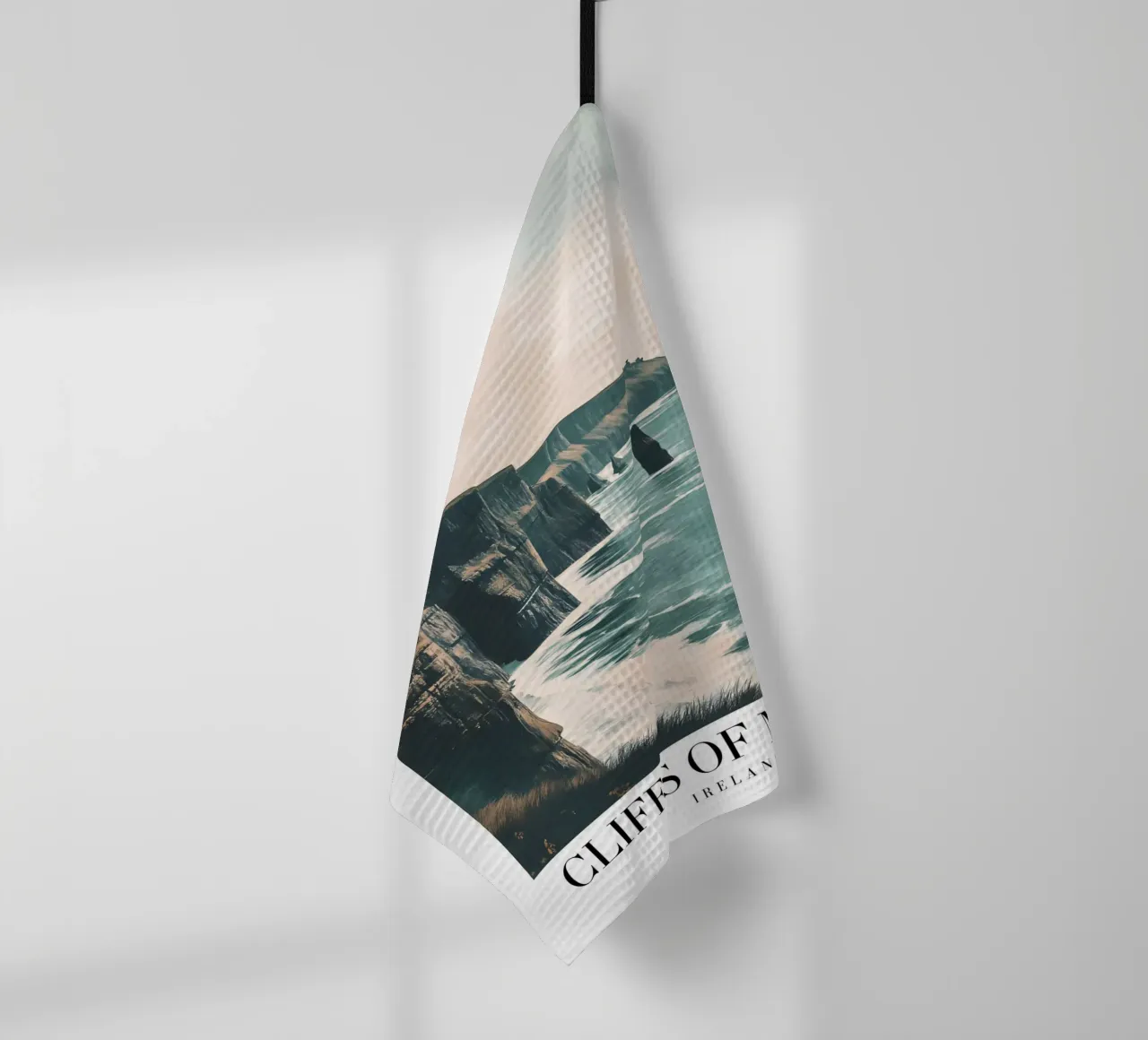 Cliffs of Moher Ierland - Kunstdruk van kustlandschap theedoek van homdeco