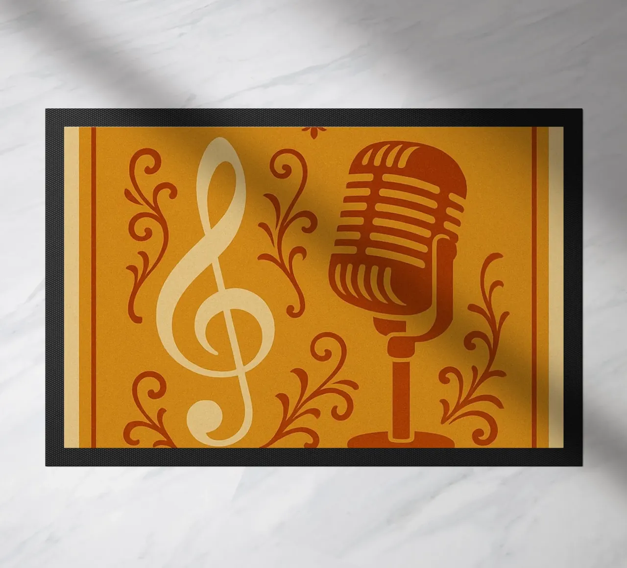 Musica Colore arancione zerbino da James shop