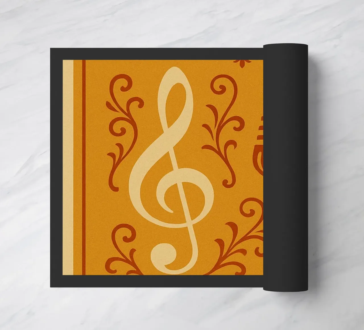 Musica Colore arancione zerbino da James shop