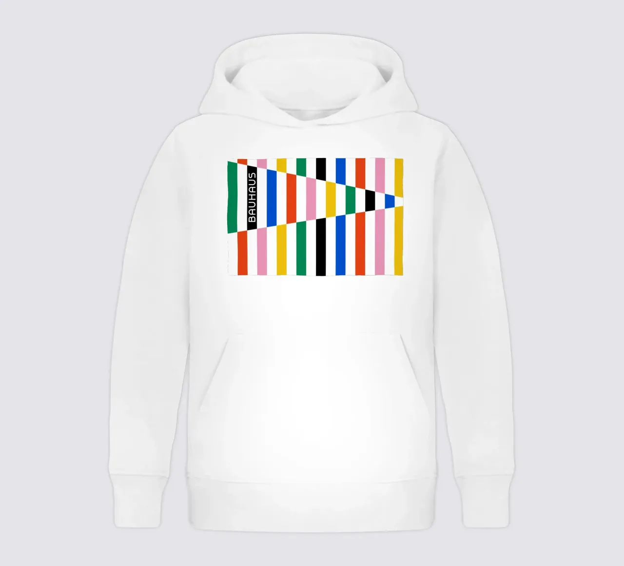 Modello di linea Bauhaus - Design grafico colorato felpa bambino con cappuccio da Studio Vibe
