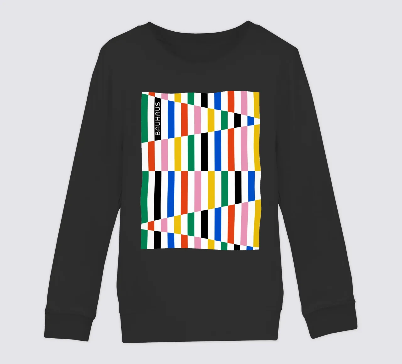 Modello di linea Bauhaus - Design grafico colorato felpa bambino da Studio Vibe