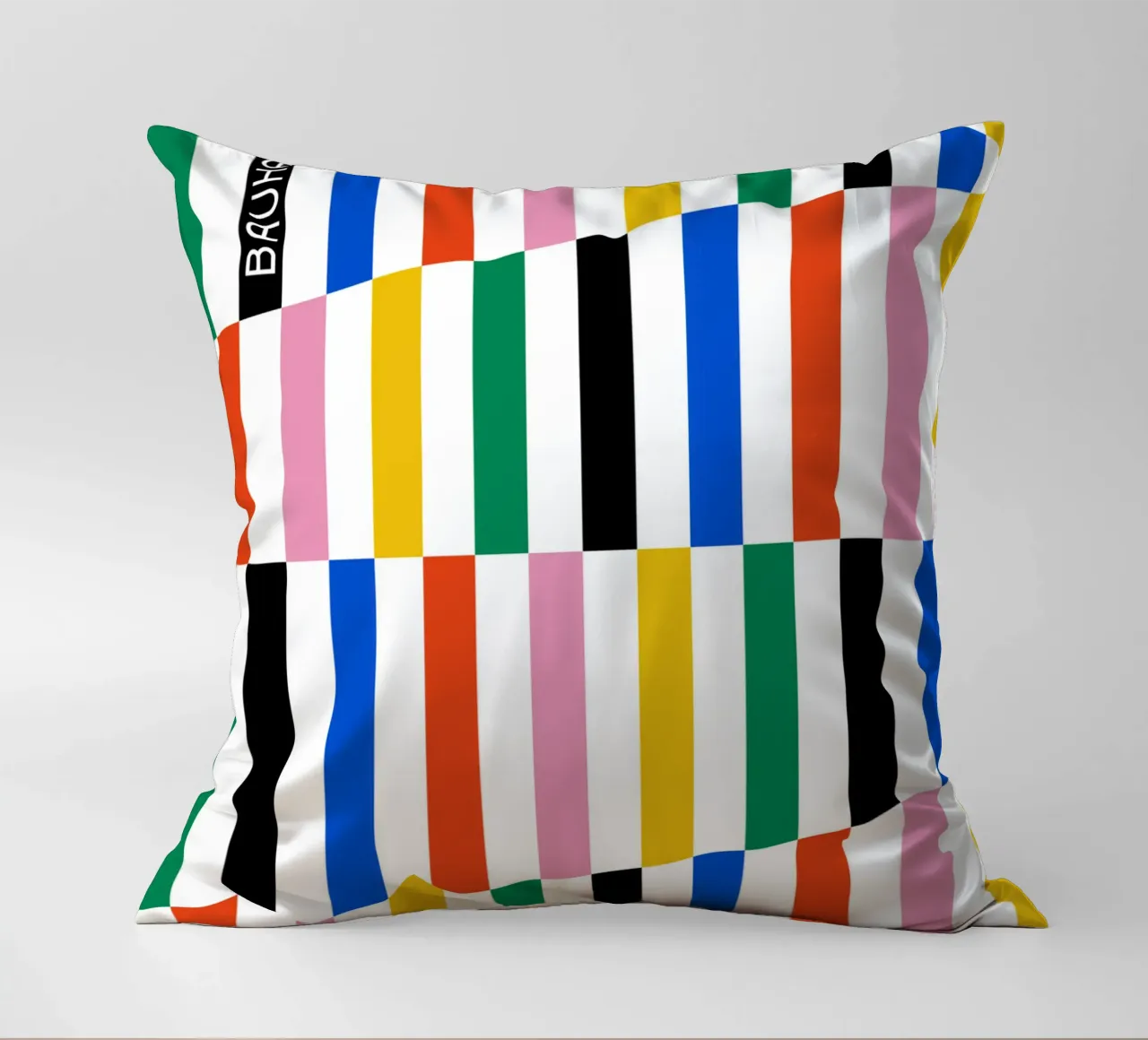 Modello di linea Bauhaus - Design grafico colorato cuscino da Studio Vibe