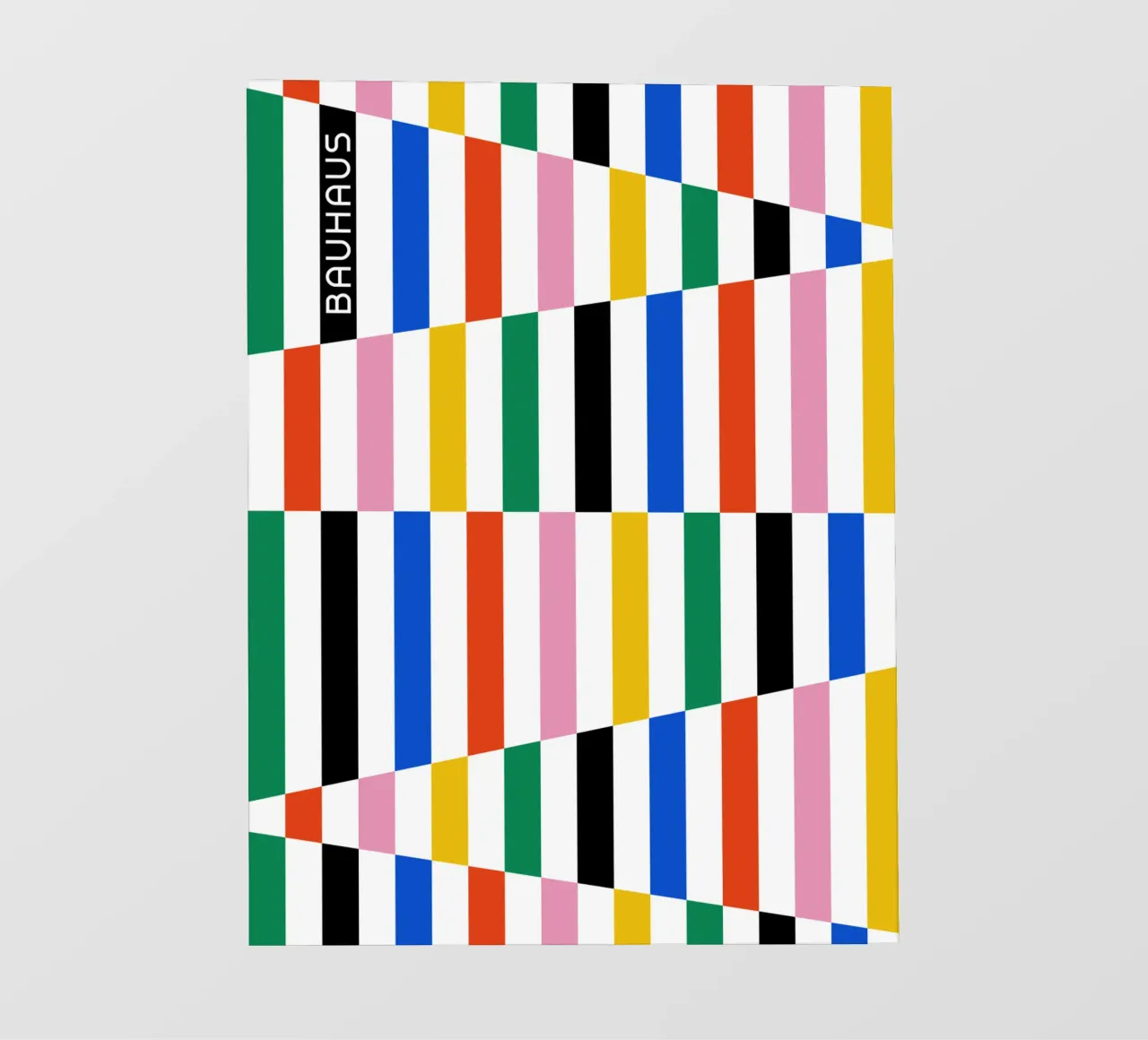 Modello di linea Bauhaus - Design grafico colorato telo in pvc da Studio Vibe