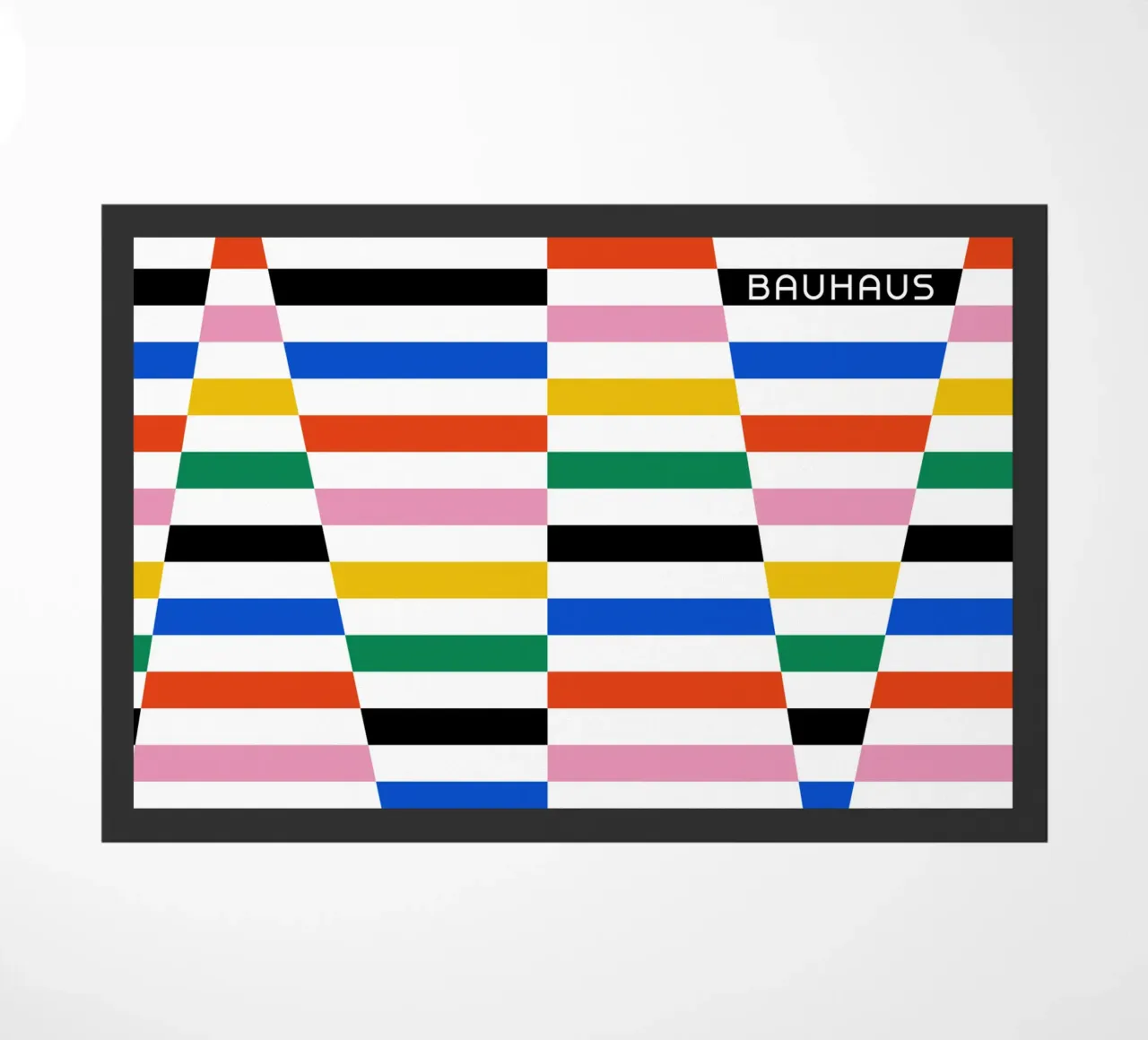 Modello di linea Bauhaus - Design grafico colorato zerbino da Studio Vibe