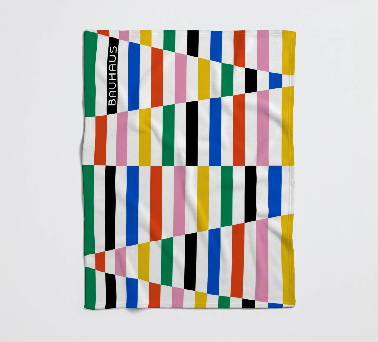 Modello di linea Bauhaus - Design grafico colorato coperta in pile da Studio Vibe