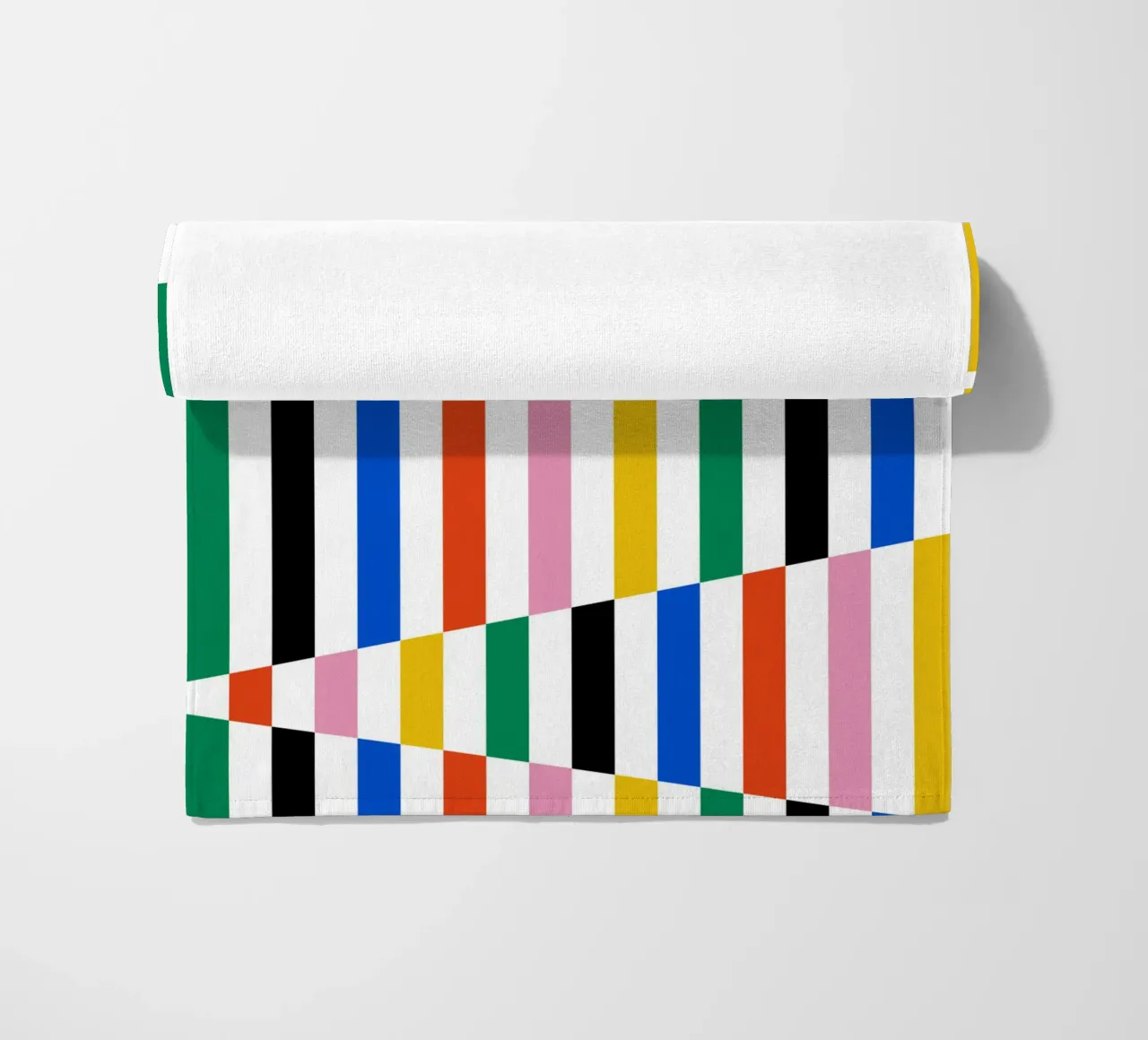 Modello di linea Bauhaus - Design grafico colorato telo mare da Studio Vibe