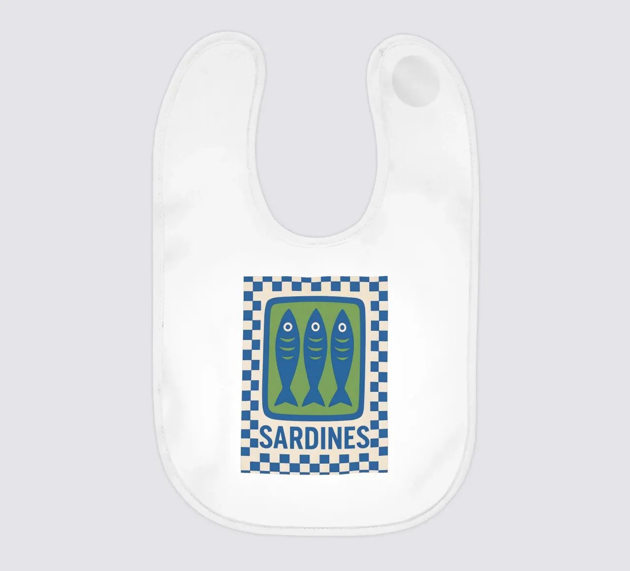 Sardines Retro Art bavaglino da 🥝 KIWI STORE