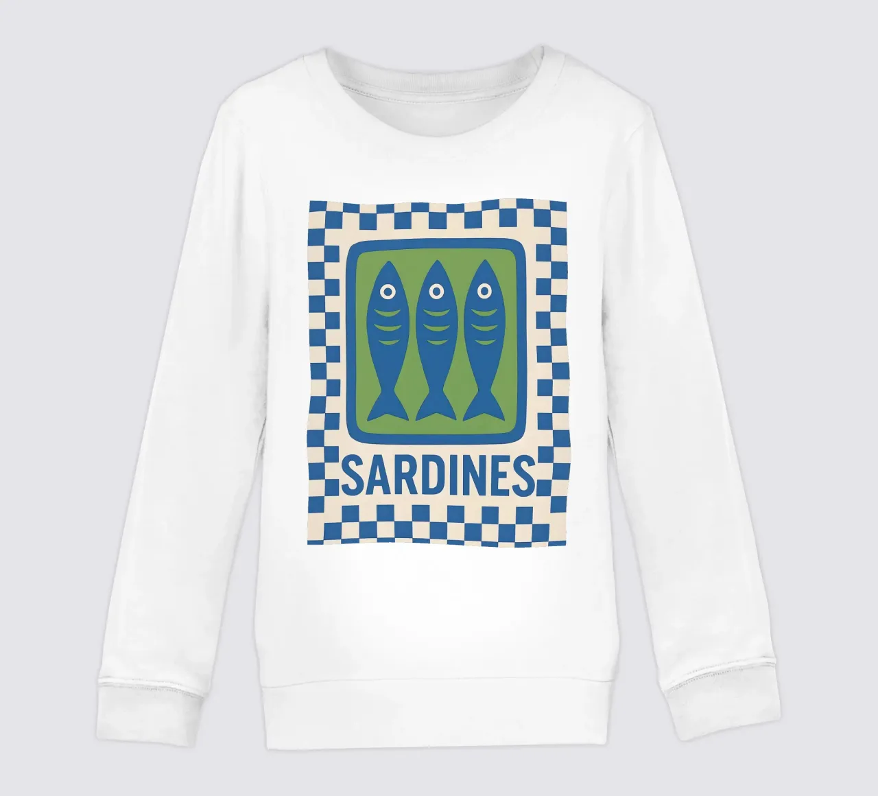 Sardines Retro Art felpa bambino da 🥝 KIWI STORE
