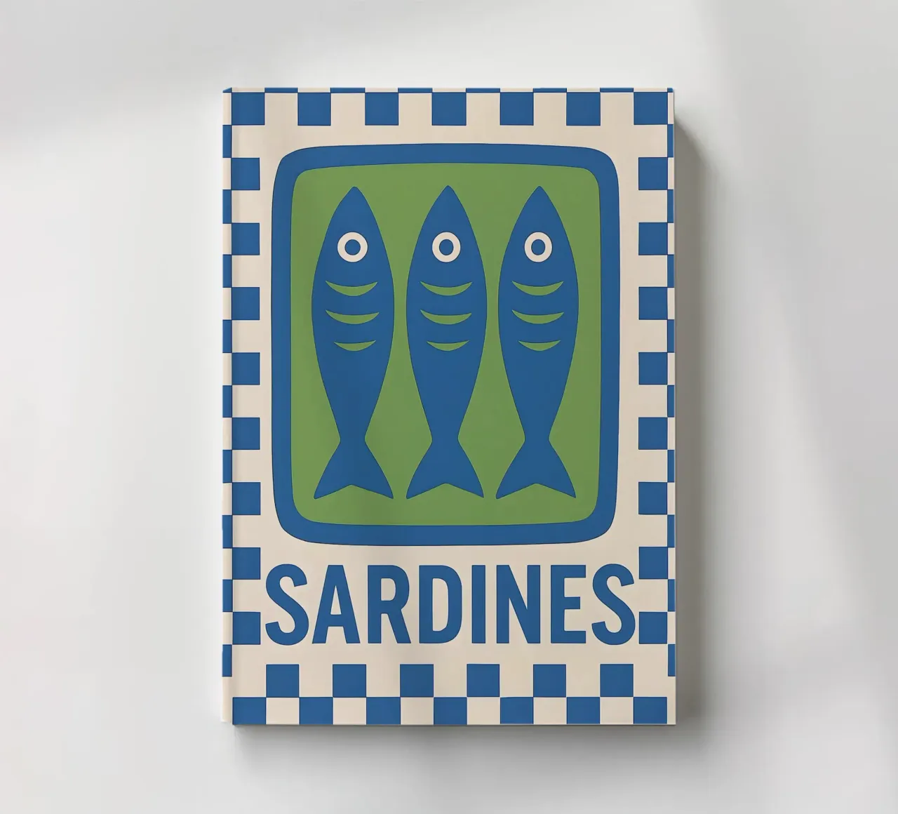 Sardines Retro Art notebook by 🥝 KIWI STORE