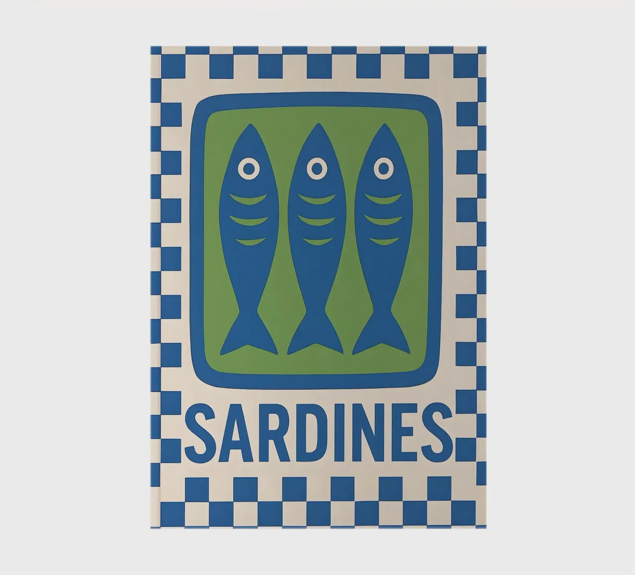 Sardines Retro Art notebook by 🥝 KIWI STORE