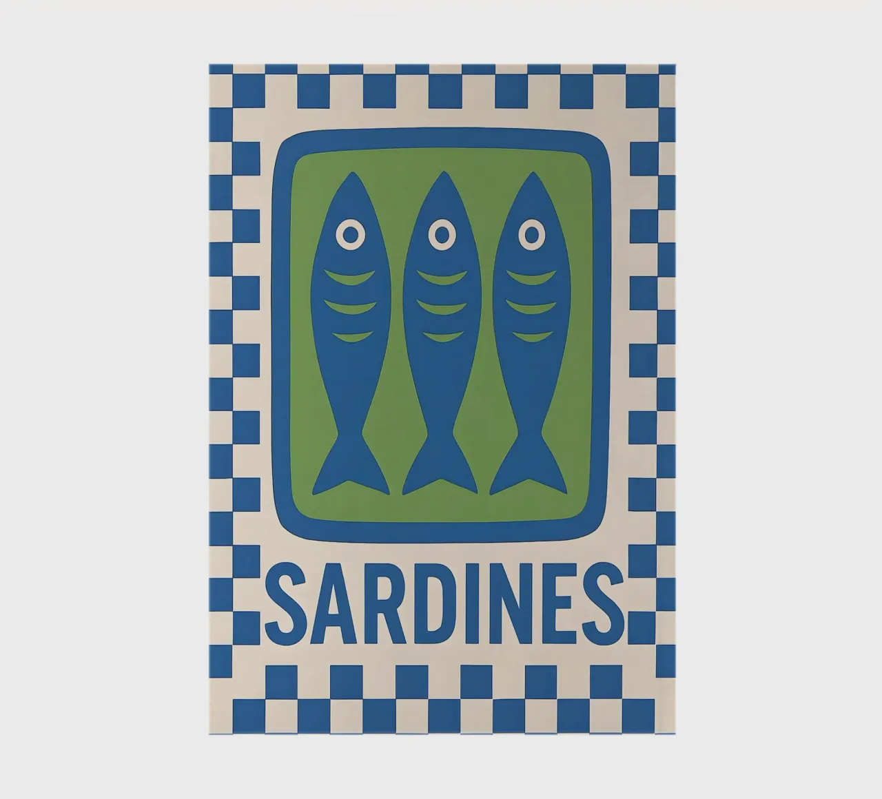 Sardines Retro Art notebook by 🥝 KIWI STORE