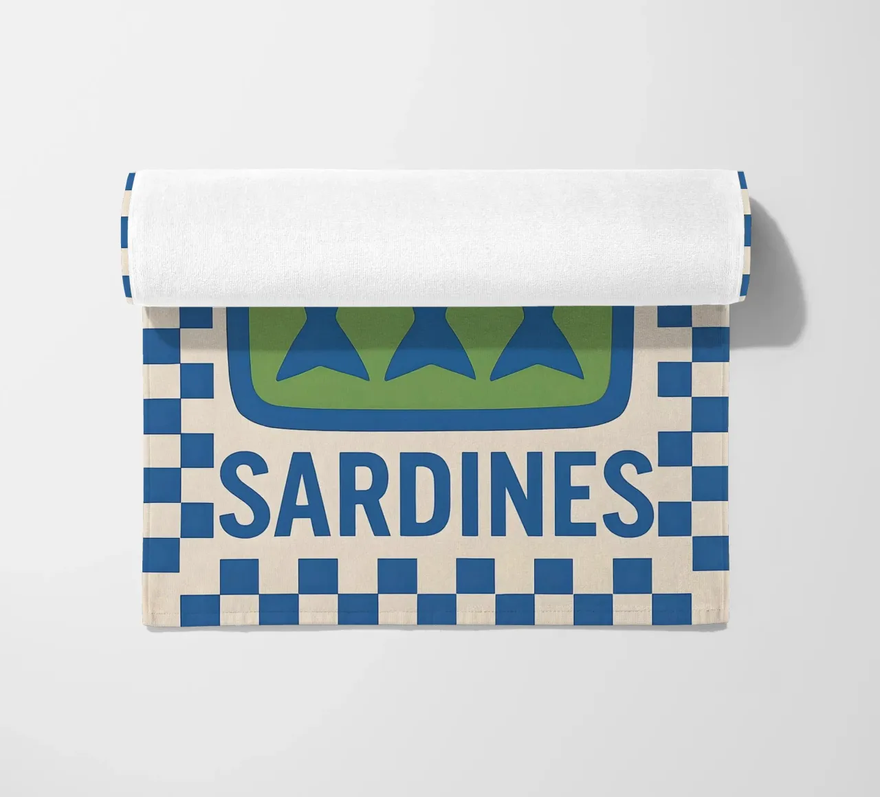 Sardines Retro Art telo mare da 🥝 KIWI STORE