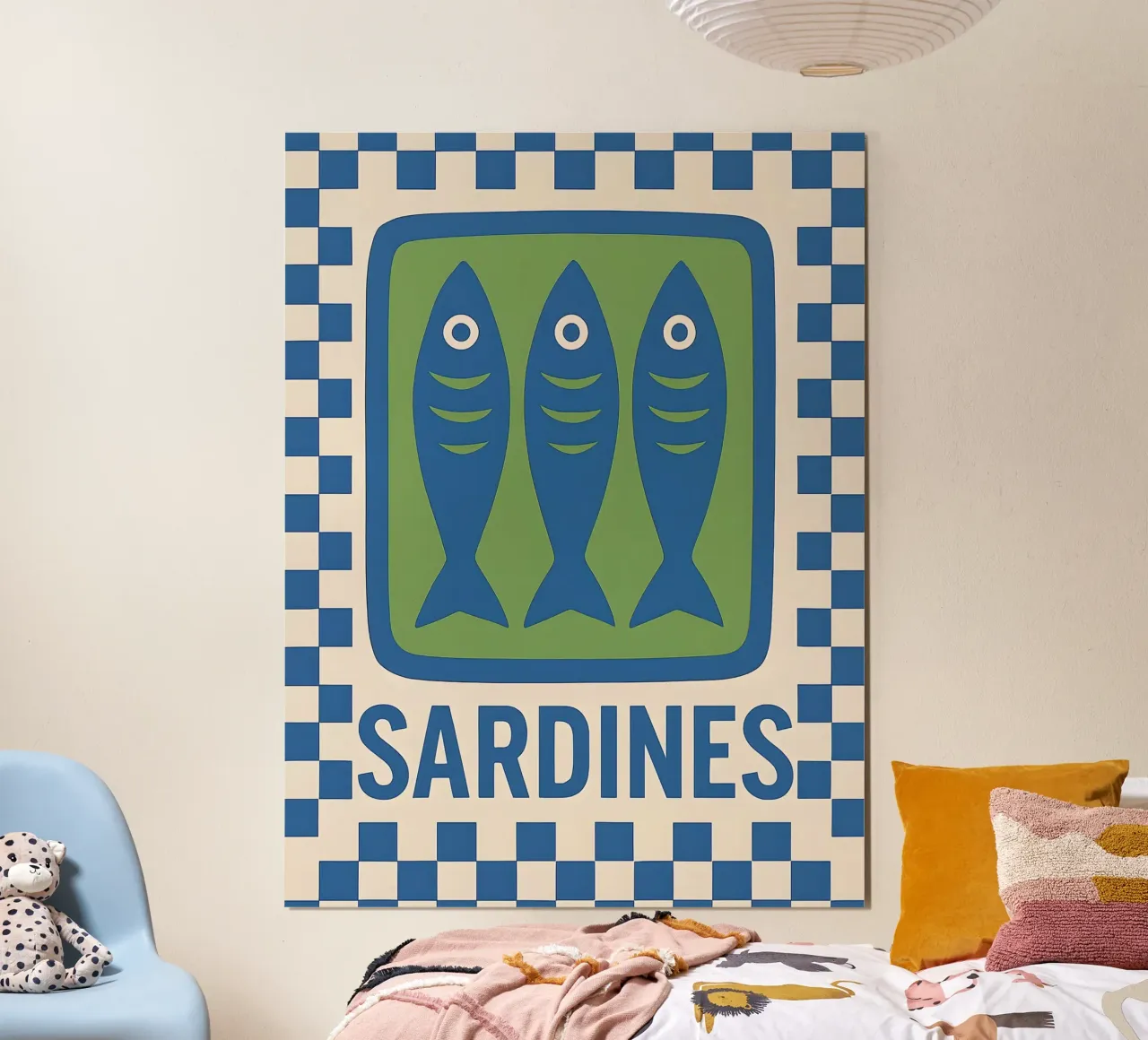 Sardines Retro Art carta hahnemühle da 🥝 KIWI STORE
