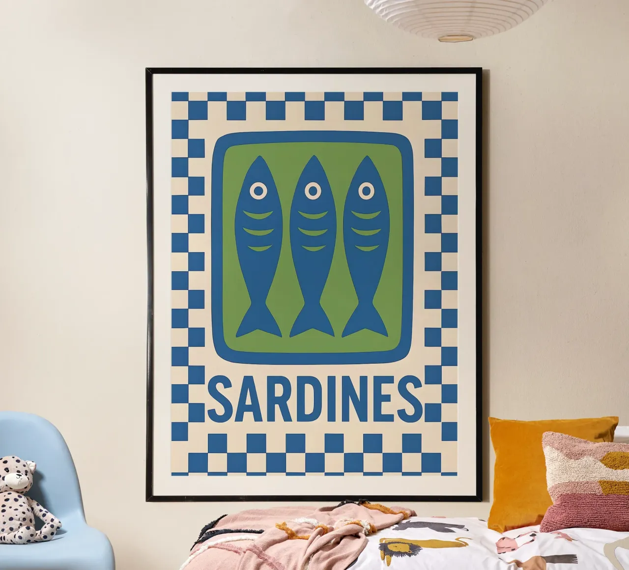 Sardines Retro Art carta hahnemühle da 🥝 KIWI STORE