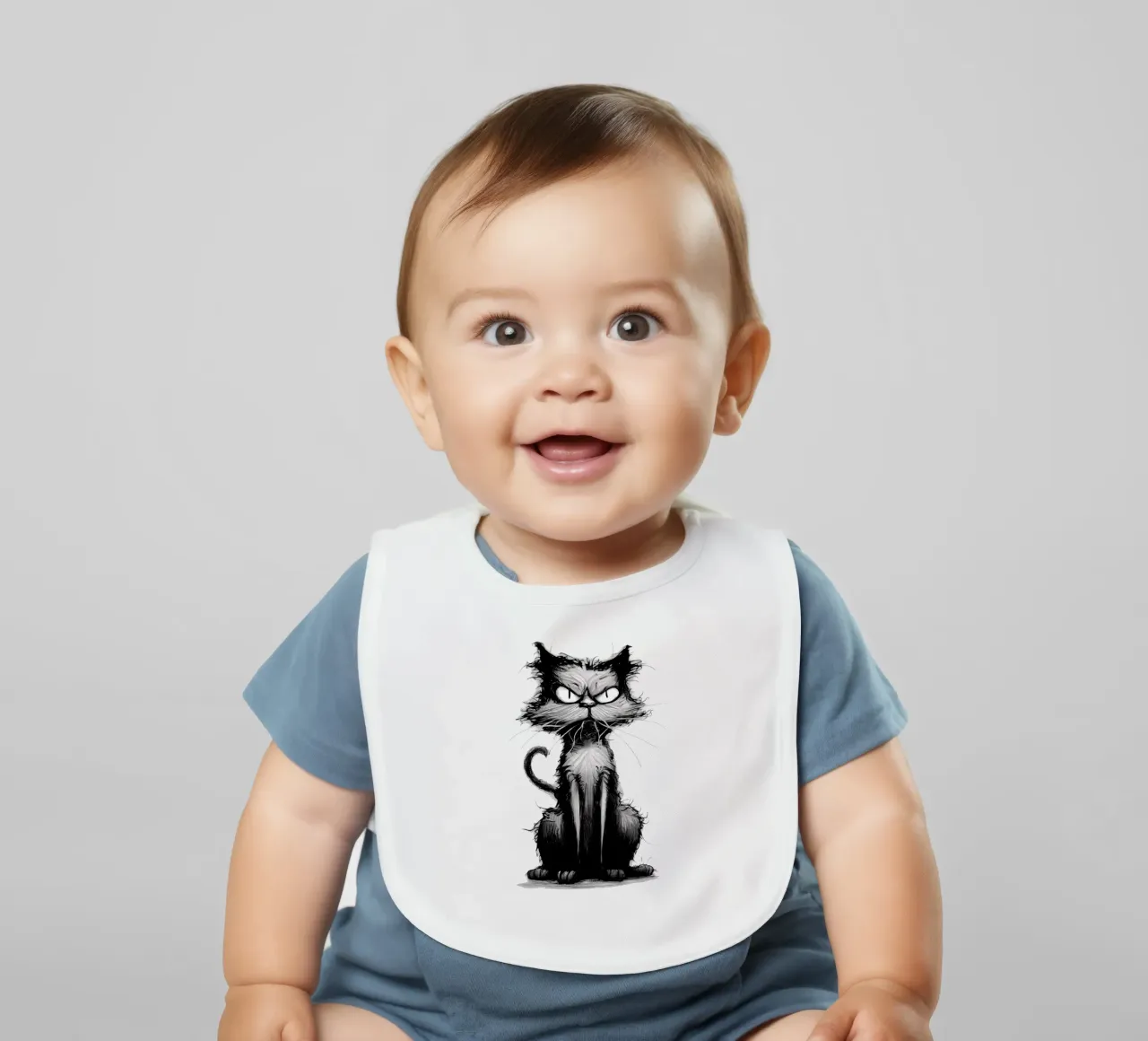 Grumpy Cat Babylätzchen von erdengut