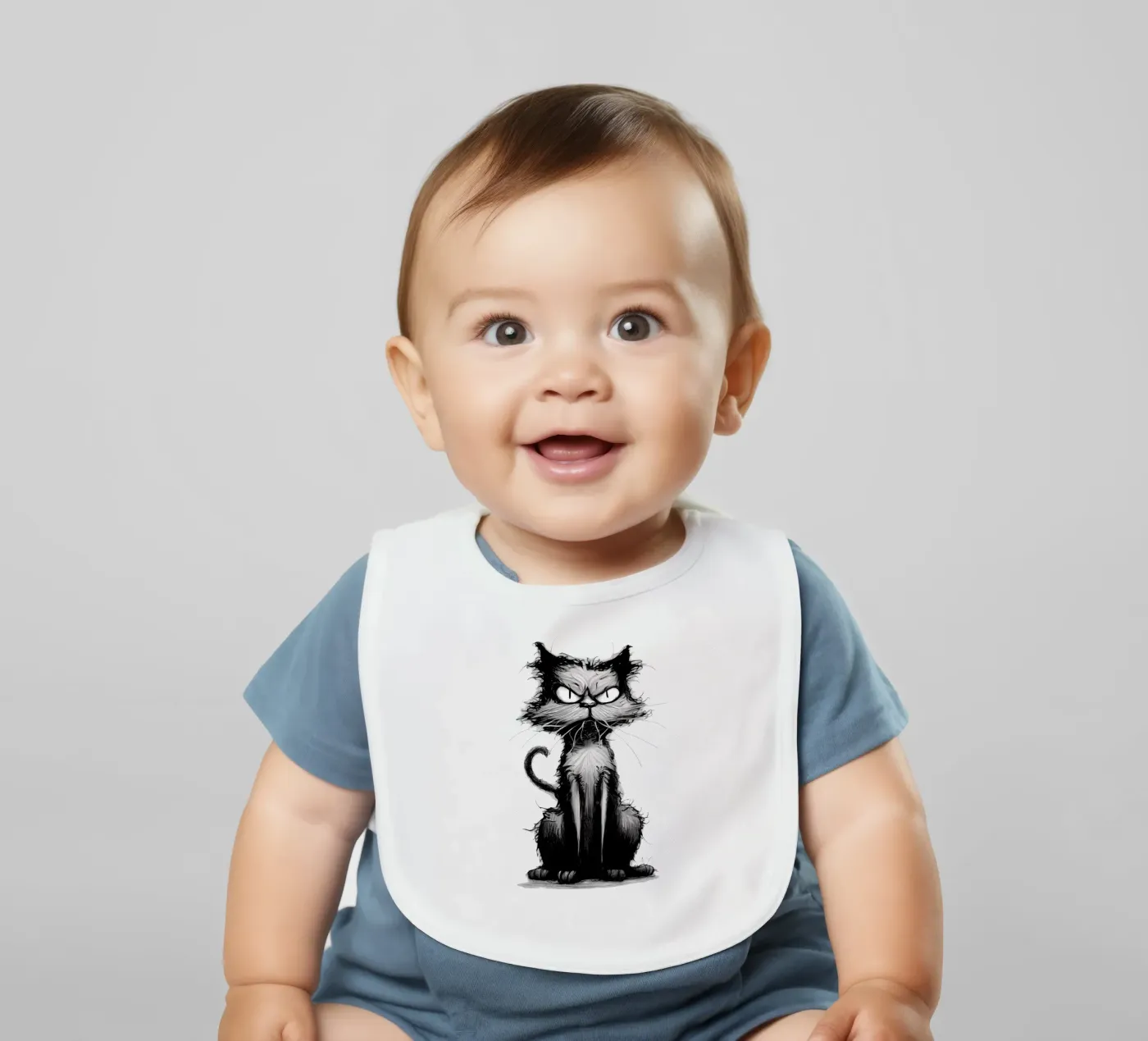 Chat grincheux bavoir de erdengut