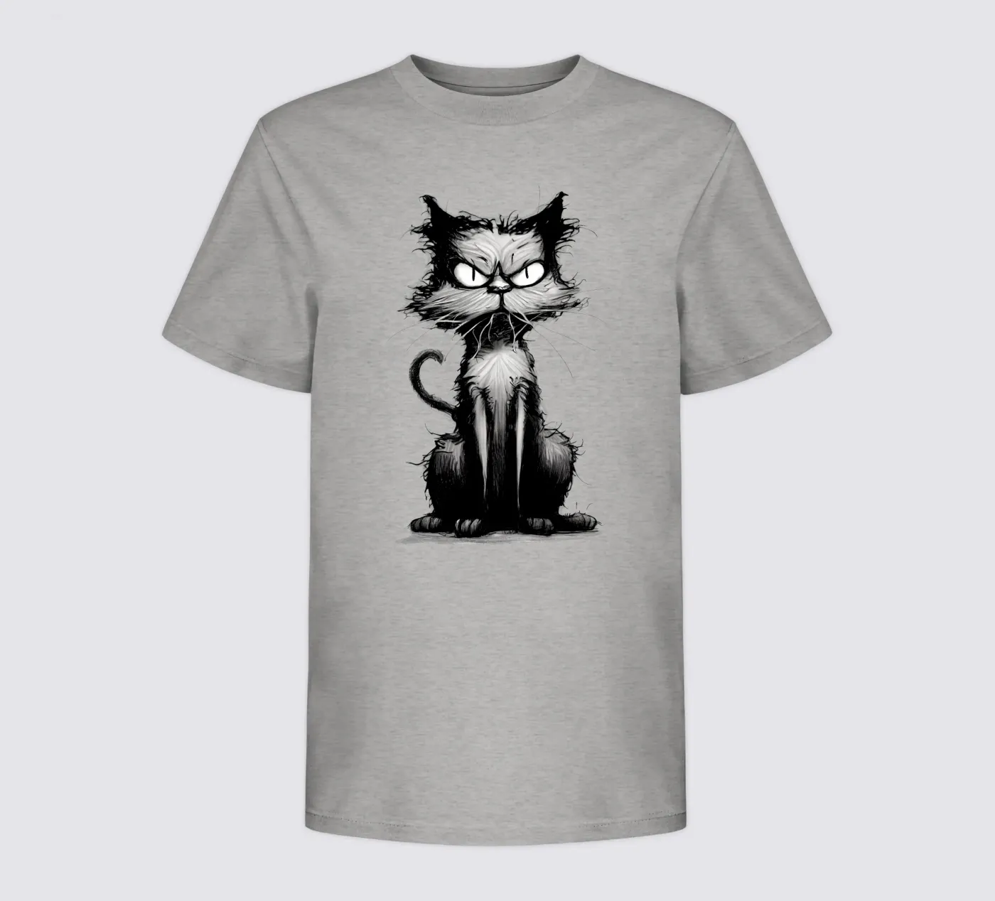Gatto brontolone t-shirt bambini da erdengut