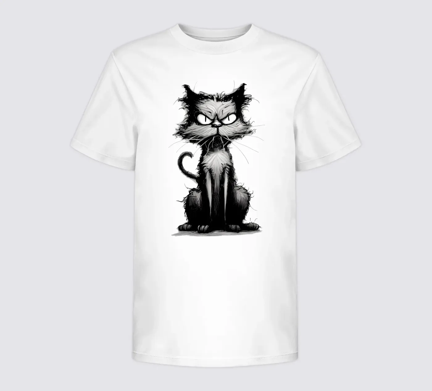 Gatto brontolone t-shirt bambini da erdengut