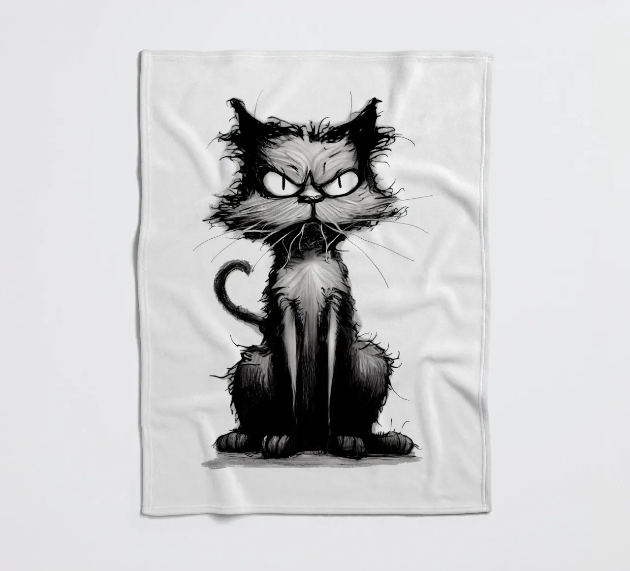 Grumpy Cat Fleecedecke von erdengut