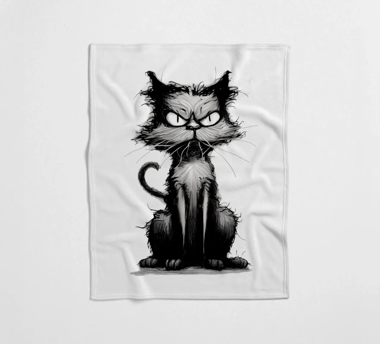 Grumpy Cat Fleecedecke von erdengut