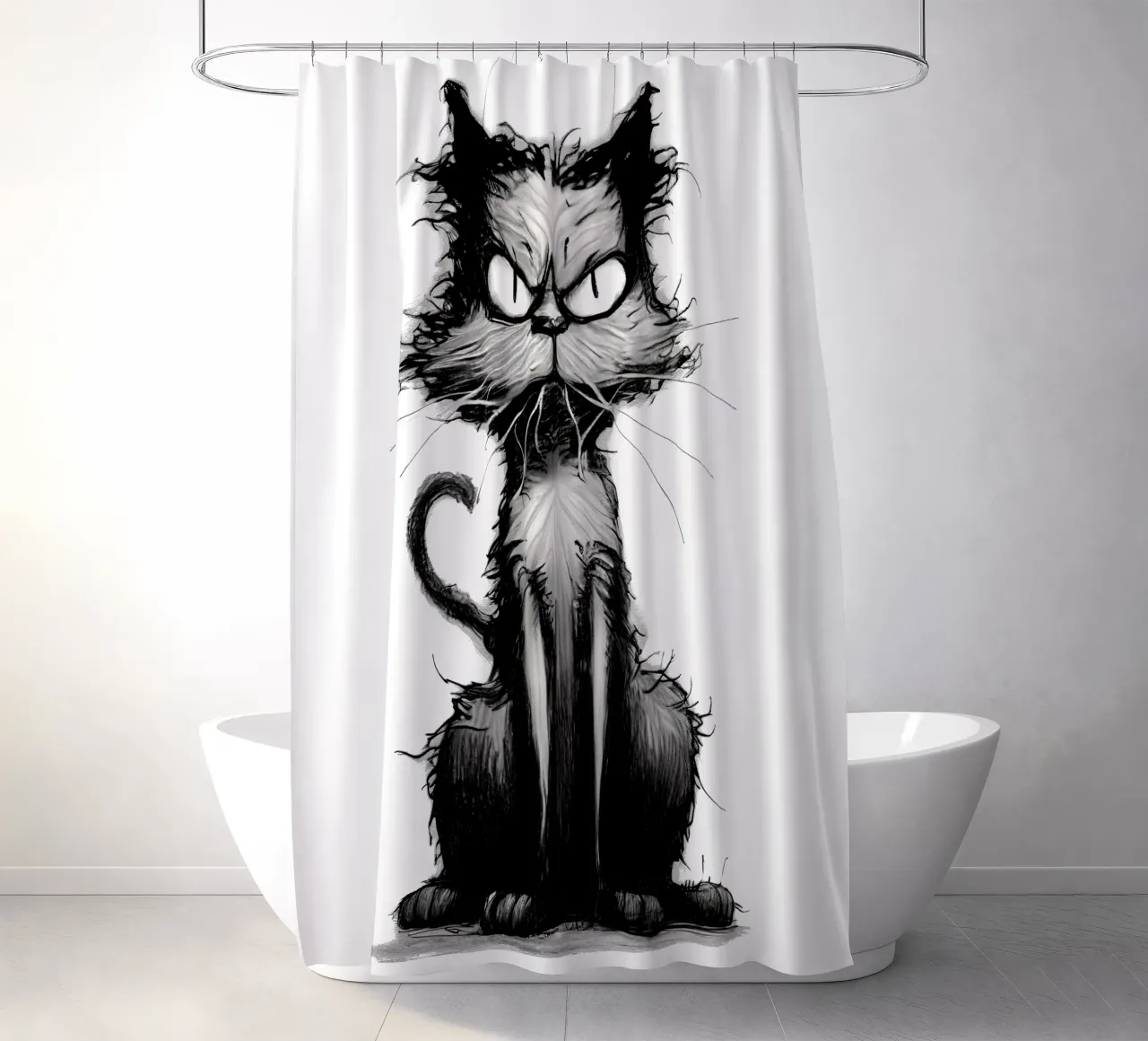 Grumpy Cat Duschvorhang von erdengut