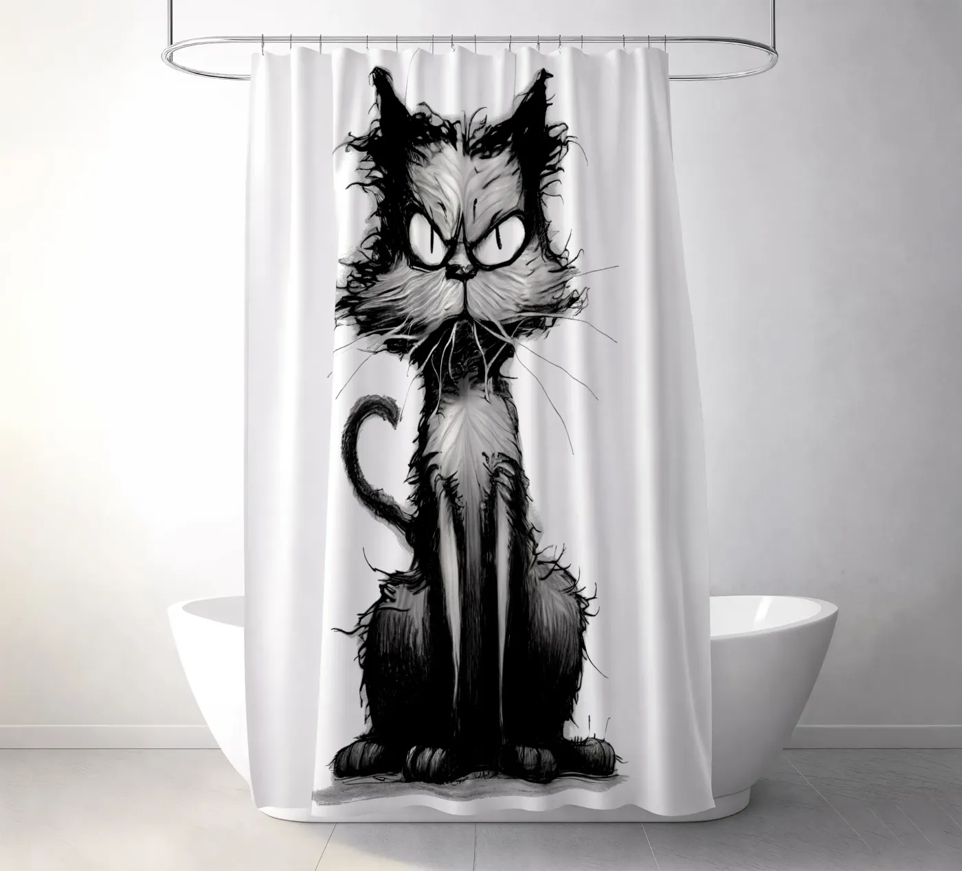 Grumpy Cat Duschvorhang von erdengut
