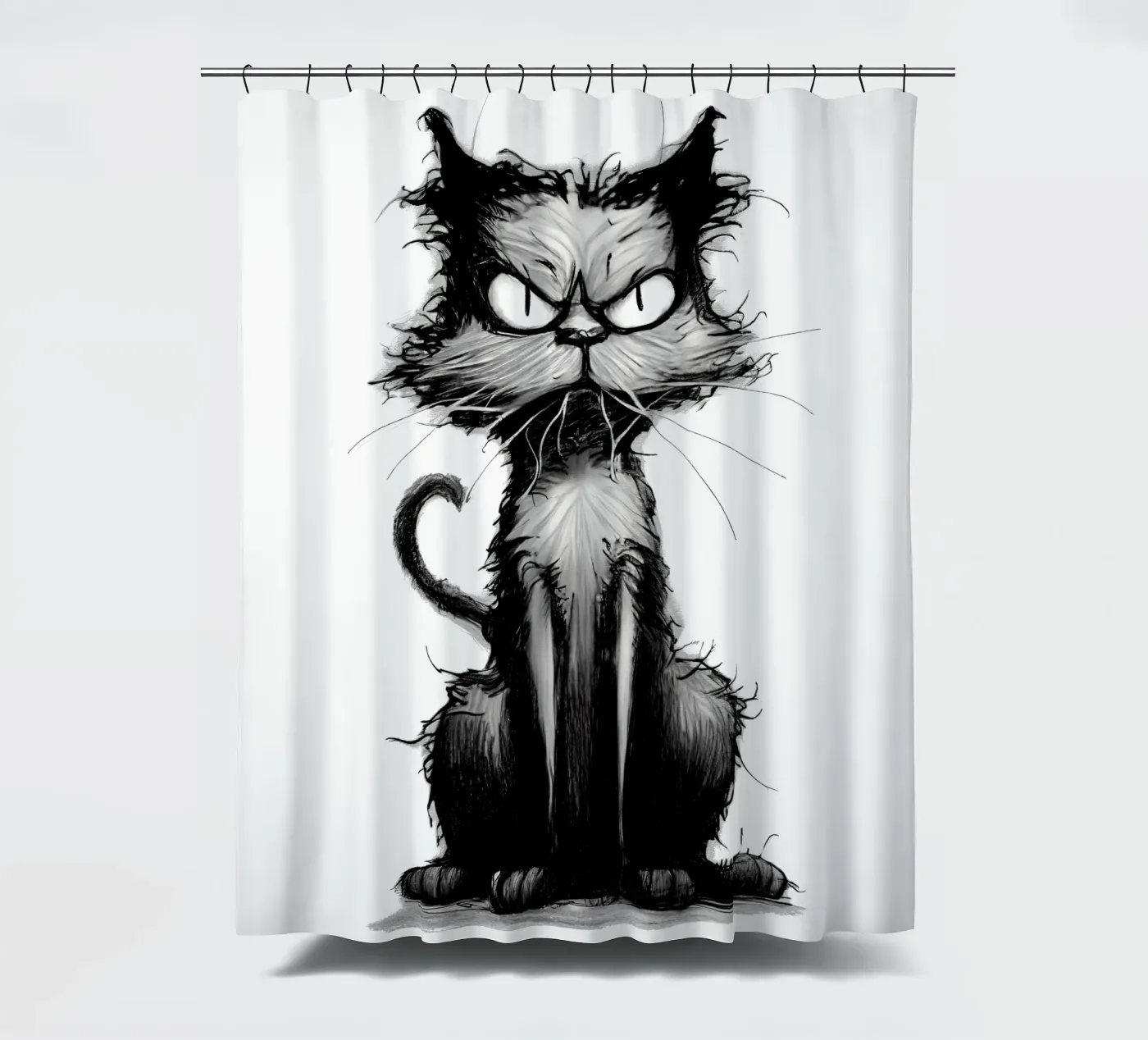 Grumpy Cat Duschvorhang von erdengut