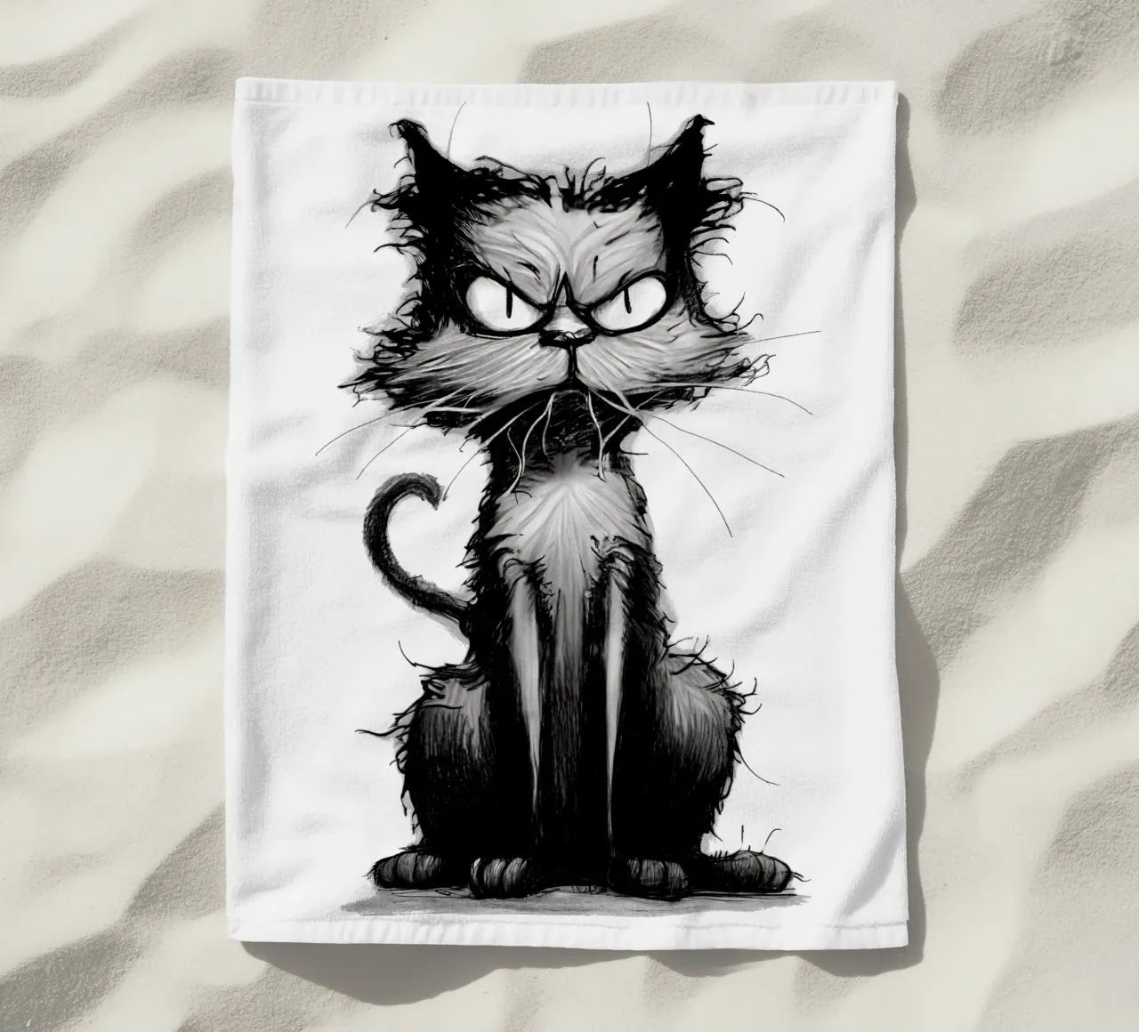 Grumpy Cat Strandtuch von erdengut