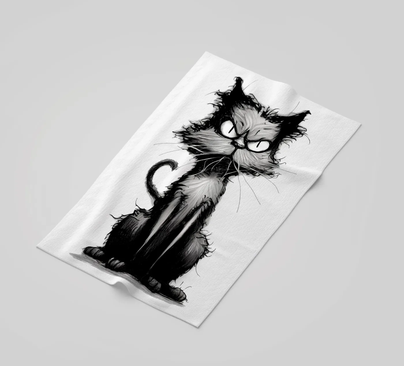 Grumpy Cat strandhanddoek van erdengut