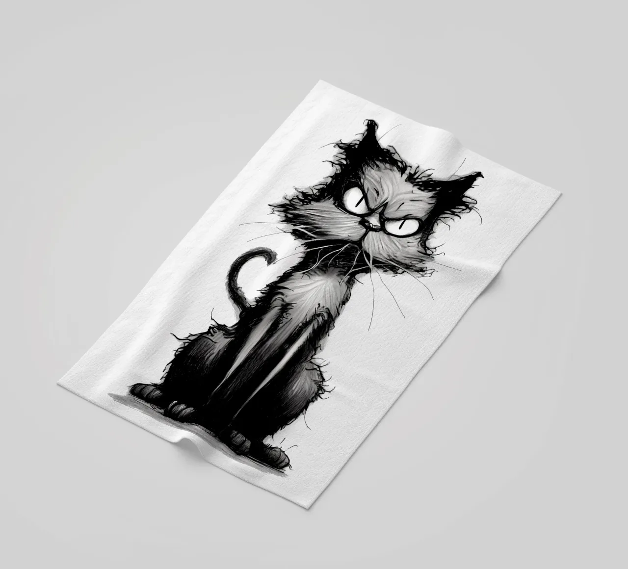 Grumpy Cat Strandtuch von erdengut