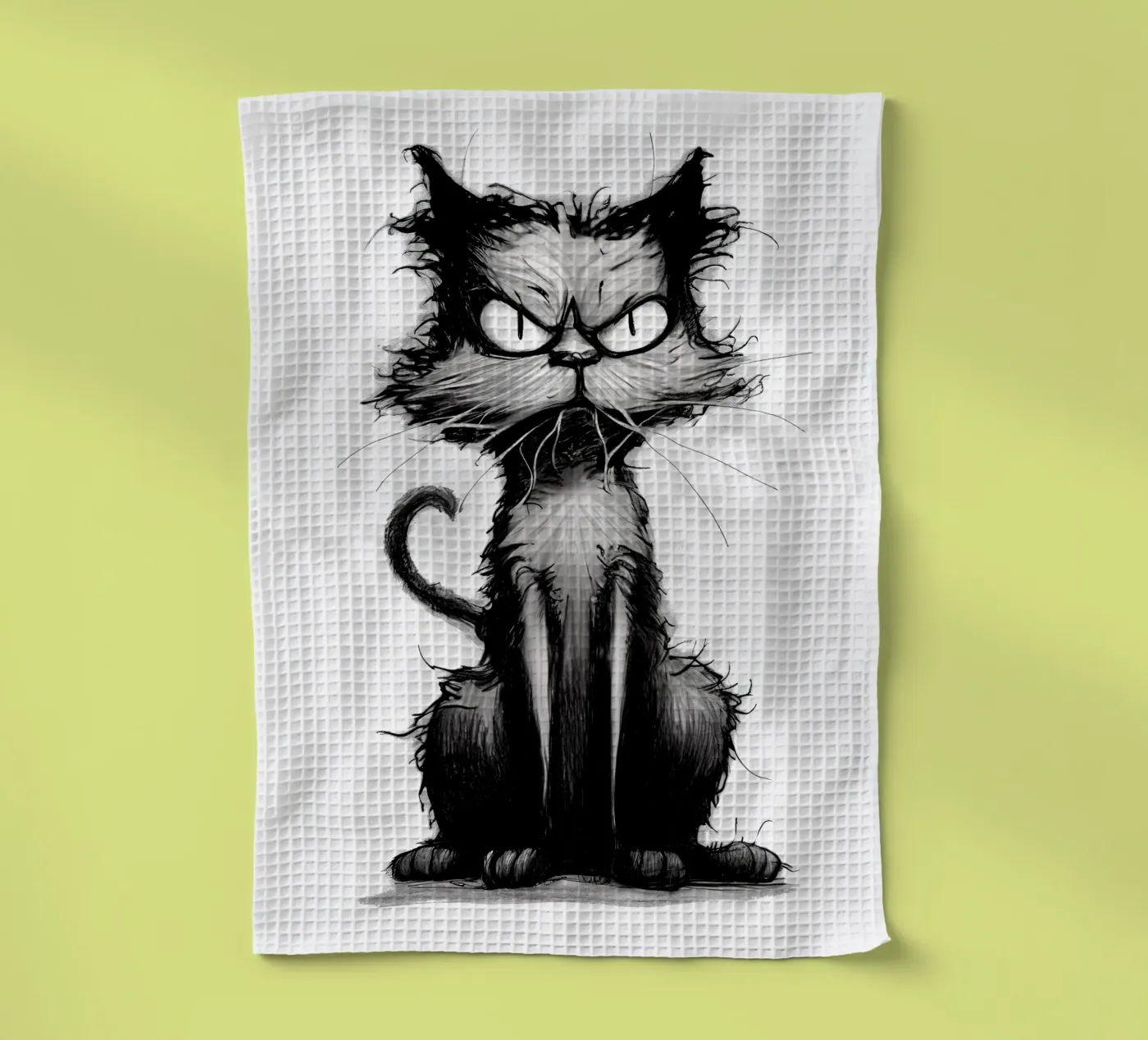 Grumpy Cat Geschirrtuch von erdengut